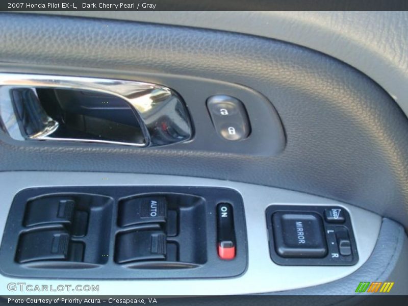 Dark Cherry Pearl / Gray 2007 Honda Pilot EX-L