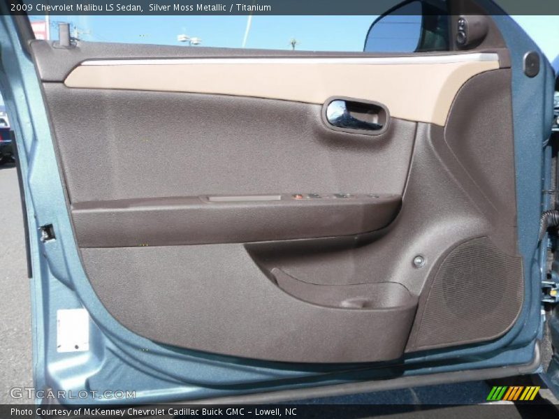 Silver Moss Metallic / Titanium 2009 Chevrolet Malibu LS Sedan