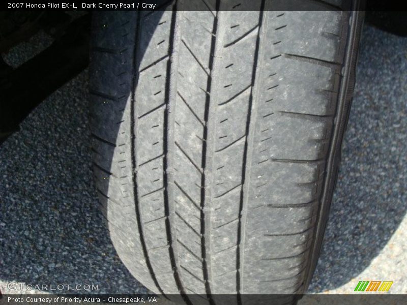 Dark Cherry Pearl / Gray 2007 Honda Pilot EX-L