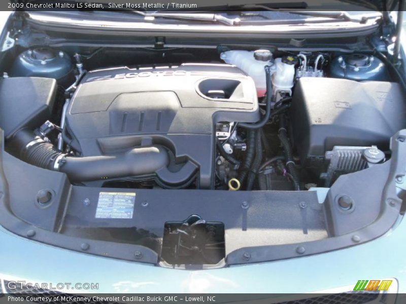 Silver Moss Metallic / Titanium 2009 Chevrolet Malibu LS Sedan