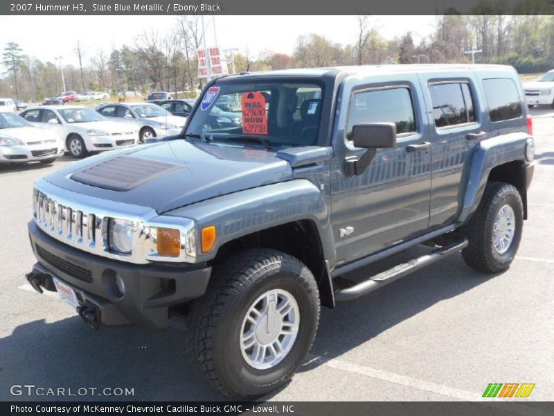 Slate Blue Metallic / Ebony Black 2007 Hummer H3