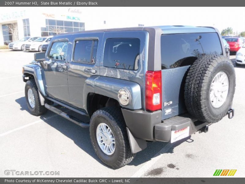 Slate Blue Metallic / Ebony Black 2007 Hummer H3