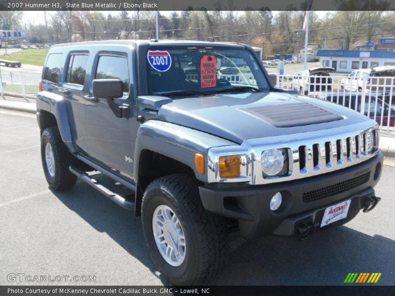 Slate Blue Metallic / Ebony Black 2007 Hummer H3
