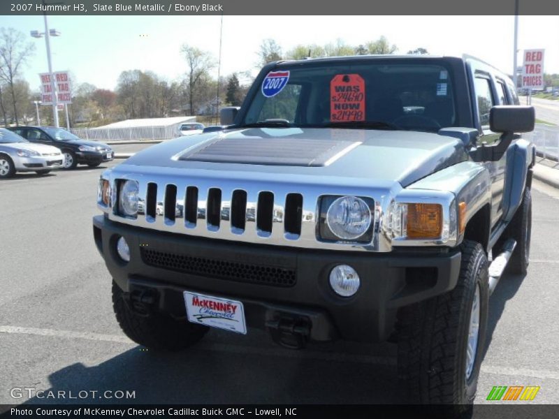Slate Blue Metallic / Ebony Black 2007 Hummer H3