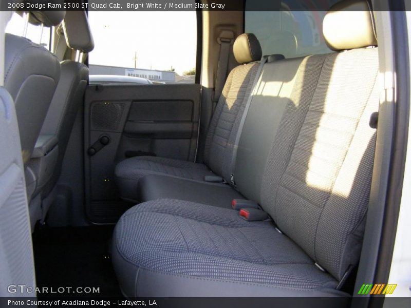 Bright White / Medium Slate Gray 2008 Dodge Ram 2500 ST Quad Cab