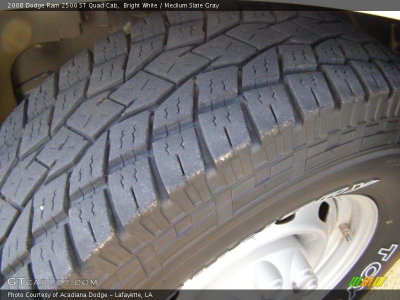 Bright White / Medium Slate Gray 2008 Dodge Ram 2500 ST Quad Cab