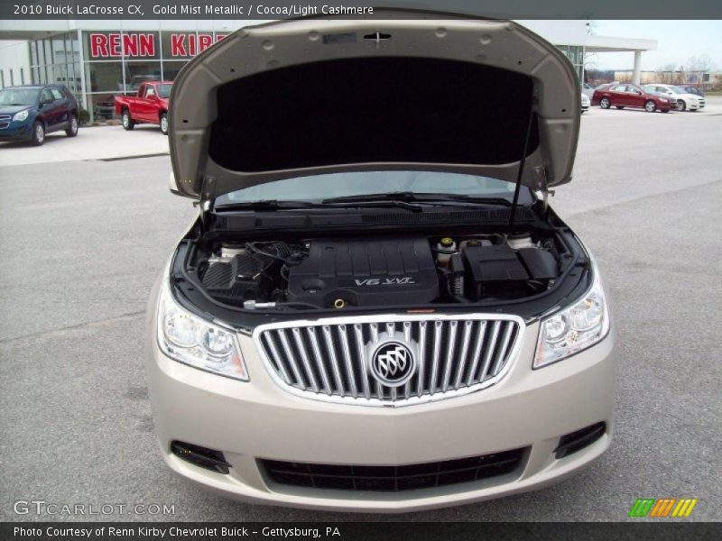 Gold Mist Metallic / Cocoa/Light Cashmere 2010 Buick LaCrosse CX