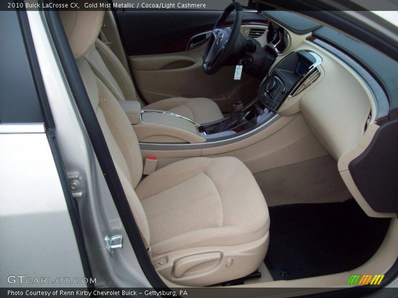 Gold Mist Metallic / Cocoa/Light Cashmere 2010 Buick LaCrosse CX