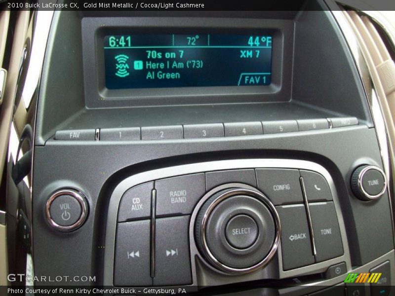 Gold Mist Metallic / Cocoa/Light Cashmere 2010 Buick LaCrosse CX