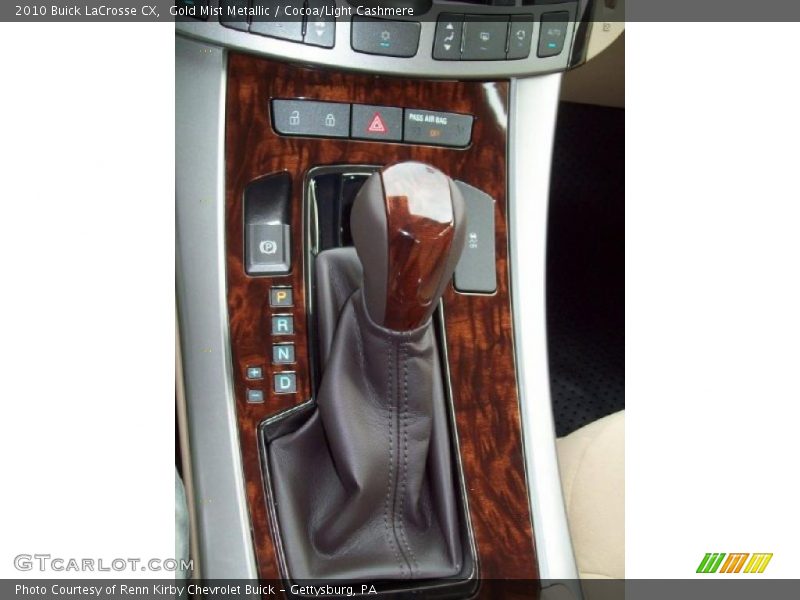 Gold Mist Metallic / Cocoa/Light Cashmere 2010 Buick LaCrosse CX