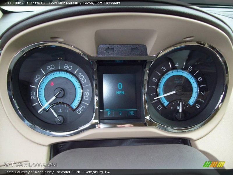 Gold Mist Metallic / Cocoa/Light Cashmere 2010 Buick LaCrosse CX