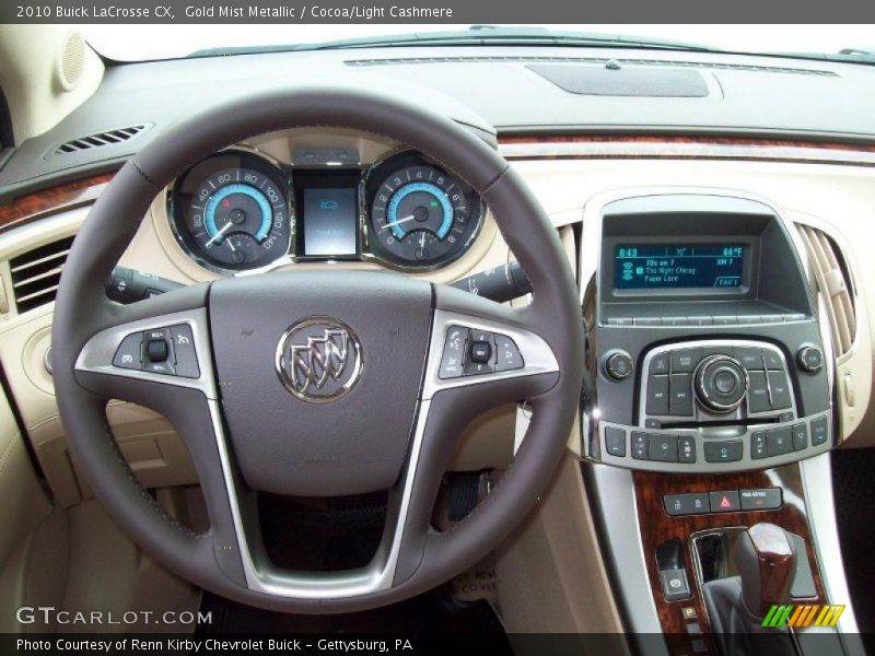 Gold Mist Metallic / Cocoa/Light Cashmere 2010 Buick LaCrosse CX