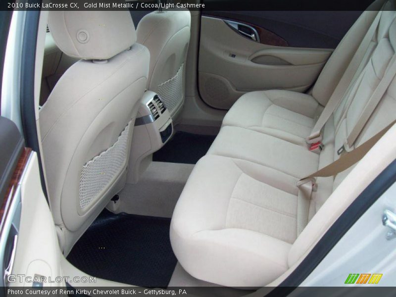 Gold Mist Metallic / Cocoa/Light Cashmere 2010 Buick LaCrosse CX