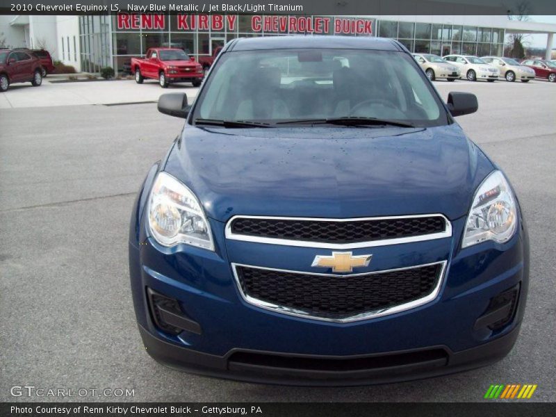 Navy Blue Metallic / Jet Black/Light Titanium 2010 Chevrolet Equinox LS