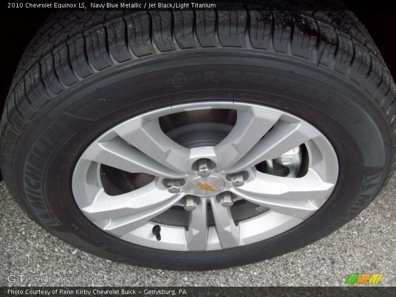 Navy Blue Metallic / Jet Black/Light Titanium 2010 Chevrolet Equinox LS