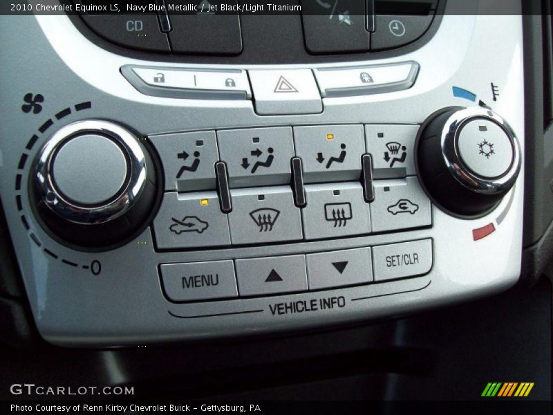Navy Blue Metallic / Jet Black/Light Titanium 2010 Chevrolet Equinox LS