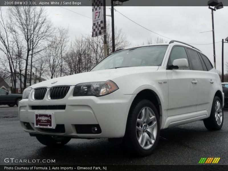 Alpine White / Sand Beige 2006 BMW X3 3.0i