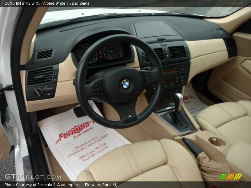 Alpine White / Sand Beige 2006 BMW X3 3.0i
