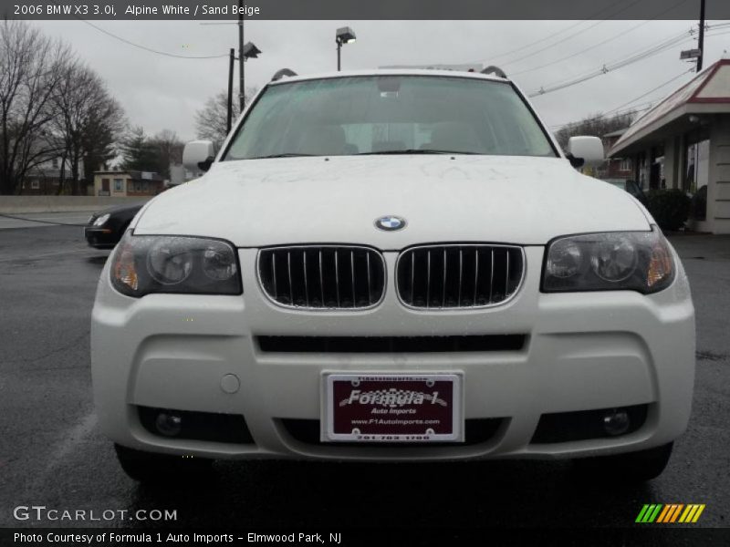Alpine White / Sand Beige 2006 BMW X3 3.0i