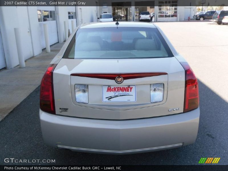 Gold Mist / Light Gray 2007 Cadillac CTS Sedan