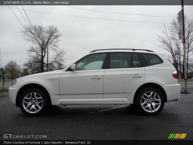 Alpine White / Sand Beige 2006 BMW X3 3.0i