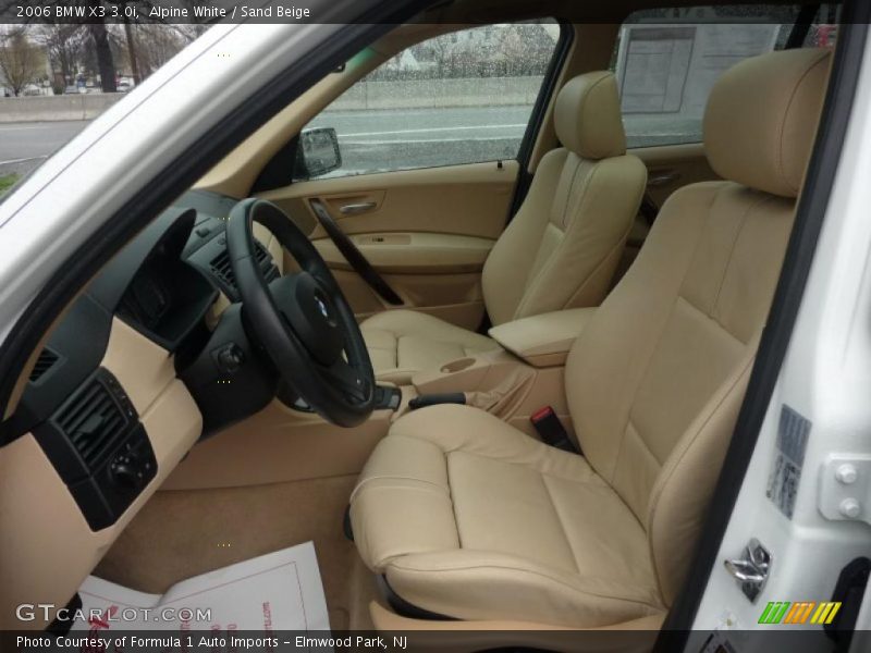 Alpine White / Sand Beige 2006 BMW X3 3.0i