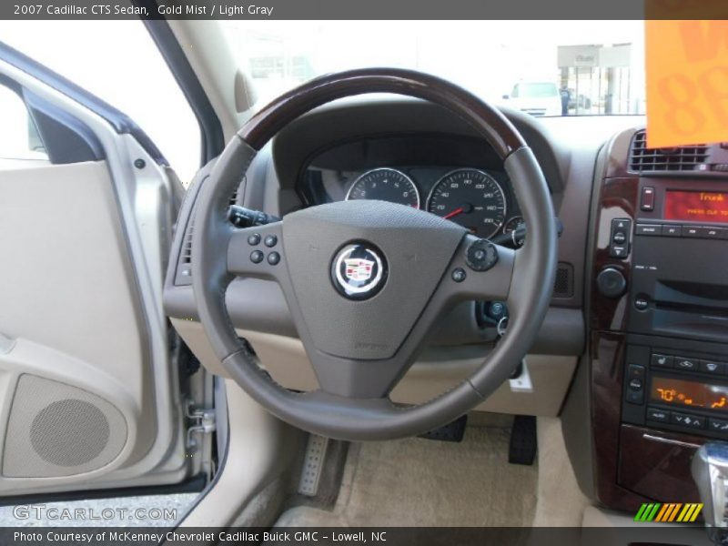 Gold Mist / Light Gray 2007 Cadillac CTS Sedan