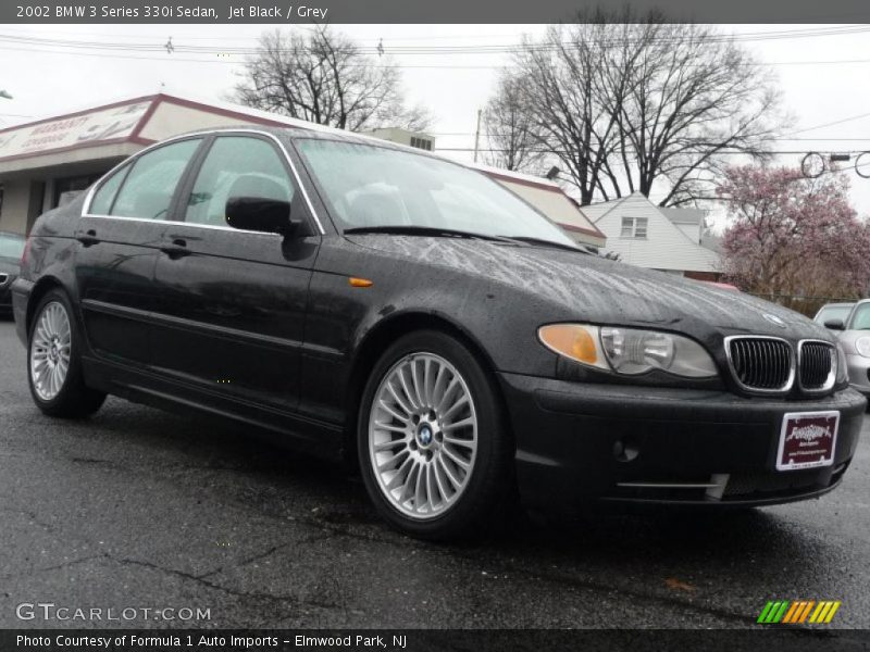 Jet Black / Grey 2002 BMW 3 Series 330i Sedan