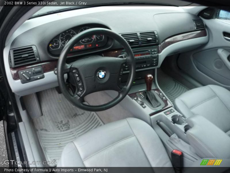 Jet Black / Grey 2002 BMW 3 Series 330i Sedan