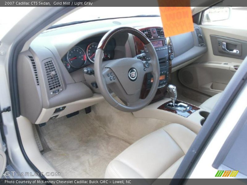 Gold Mist / Light Gray 2007 Cadillac CTS Sedan