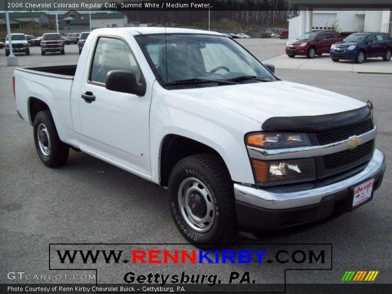 Summit White / Medium Pewter 2006 Chevrolet Colorado Regular Cab