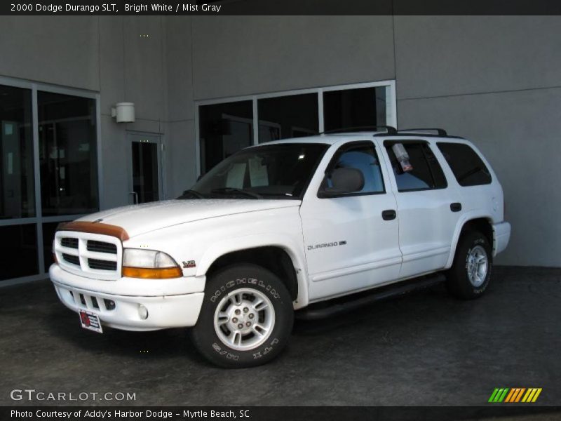 Bright White / Mist Gray 2000 Dodge Durango SLT