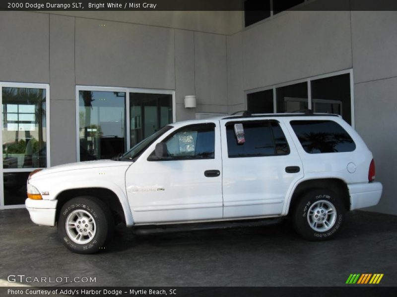 Bright White / Mist Gray 2000 Dodge Durango SLT