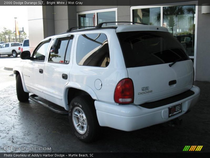 Bright White / Mist Gray 2000 Dodge Durango SLT