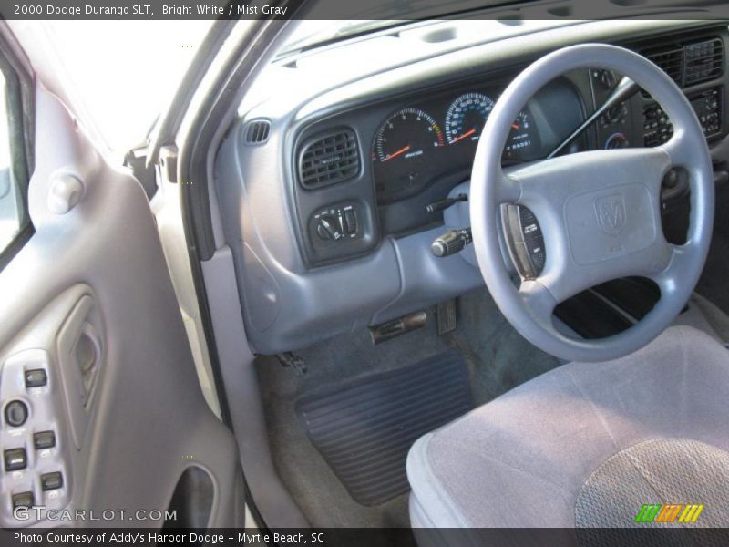 Bright White / Mist Gray 2000 Dodge Durango SLT