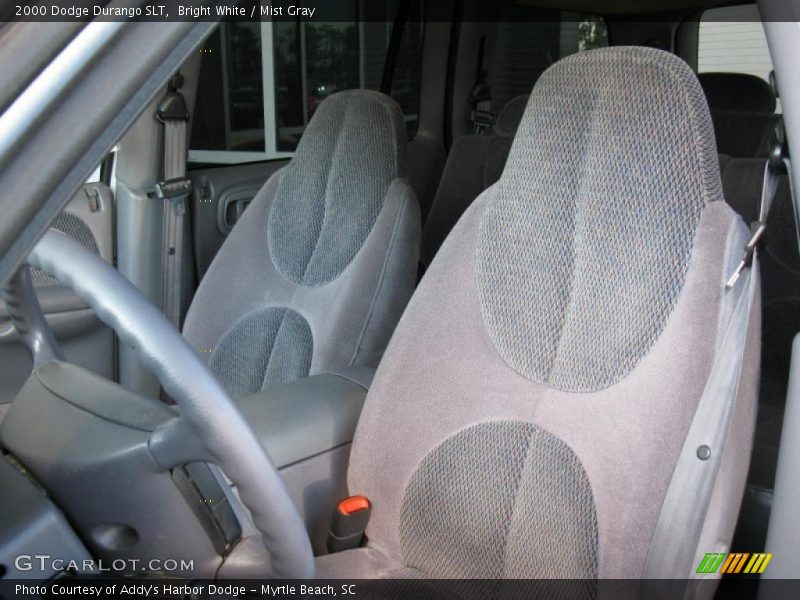 Bright White / Mist Gray 2000 Dodge Durango SLT