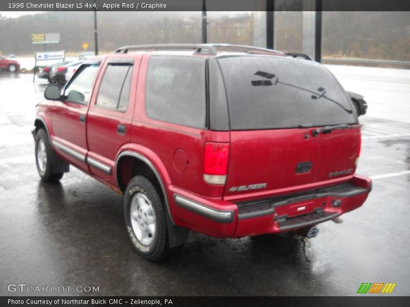 Apple Red / Graphite 1998 Chevrolet Blazer LS 4x4
