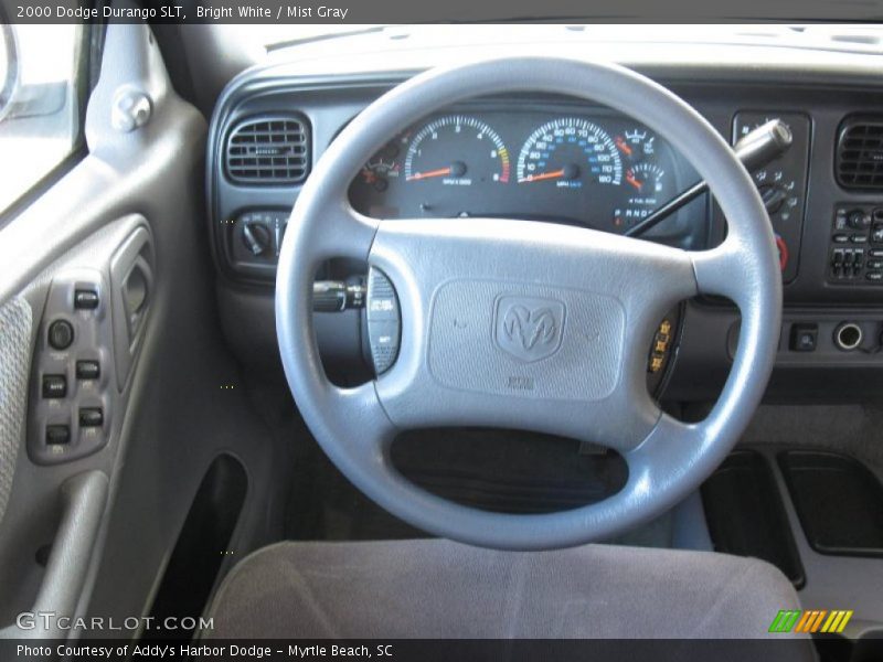 Bright White / Mist Gray 2000 Dodge Durango SLT