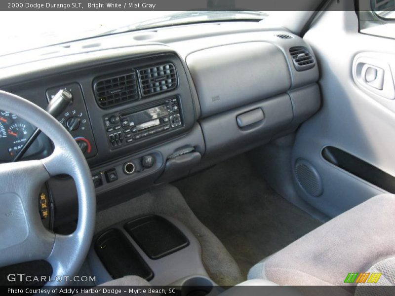 Bright White / Mist Gray 2000 Dodge Durango SLT
