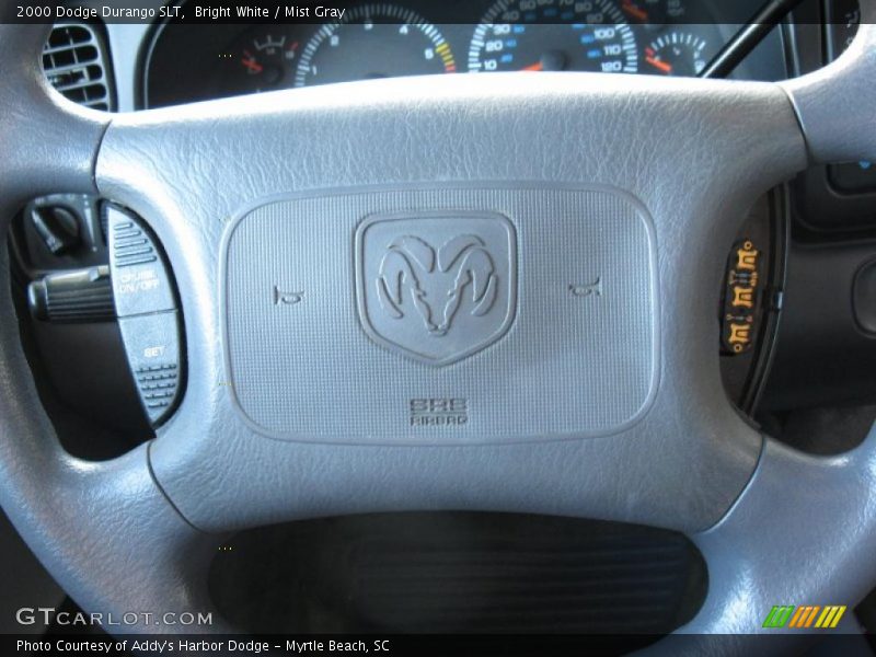 Bright White / Mist Gray 2000 Dodge Durango SLT