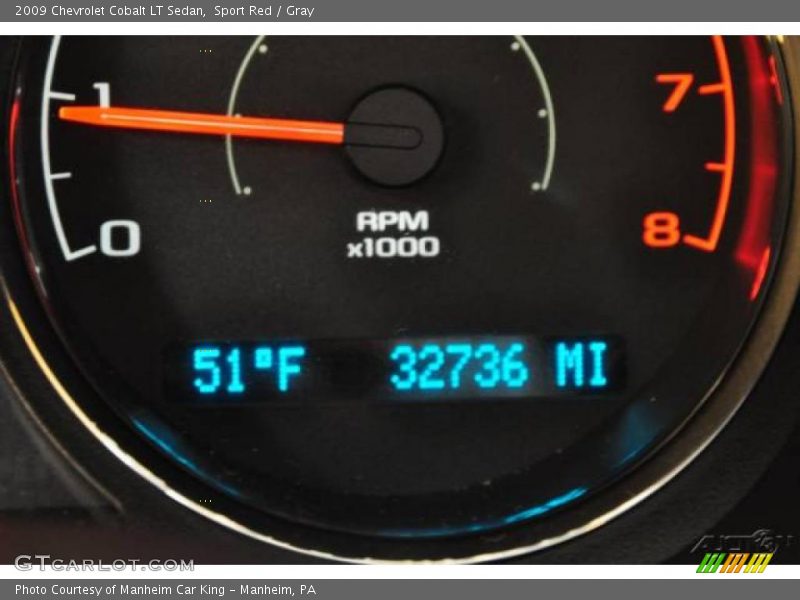 Sport Red / Gray 2009 Chevrolet Cobalt LT Sedan