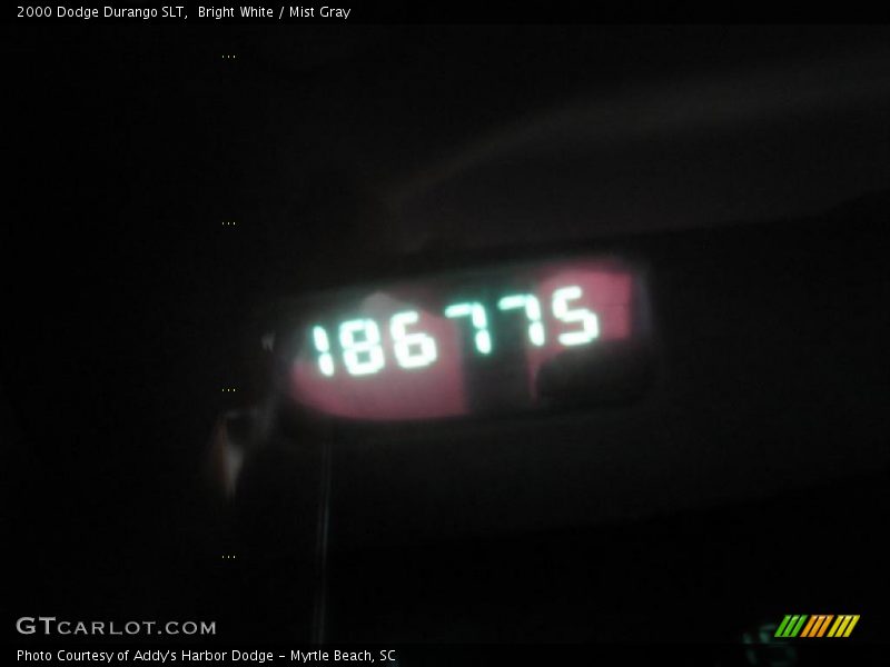 Bright White / Mist Gray 2000 Dodge Durango SLT