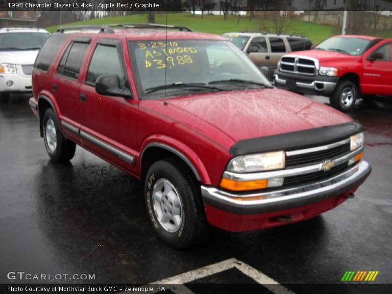 Apple Red / Graphite 1998 Chevrolet Blazer LS 4x4