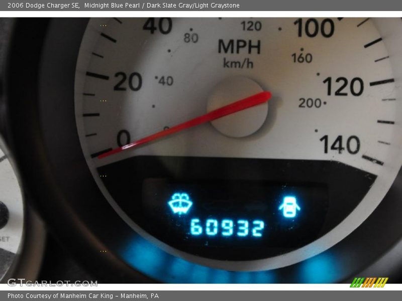 Midnight Blue Pearl / Dark Slate Gray/Light Graystone 2006 Dodge Charger SE