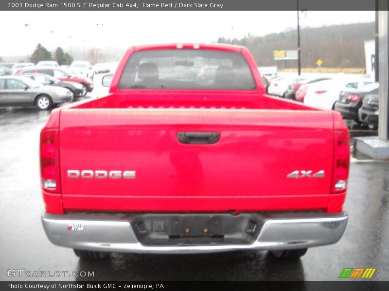 Flame Red / Dark Slate Gray 2003 Dodge Ram 1500 SLT Regular Cab 4x4