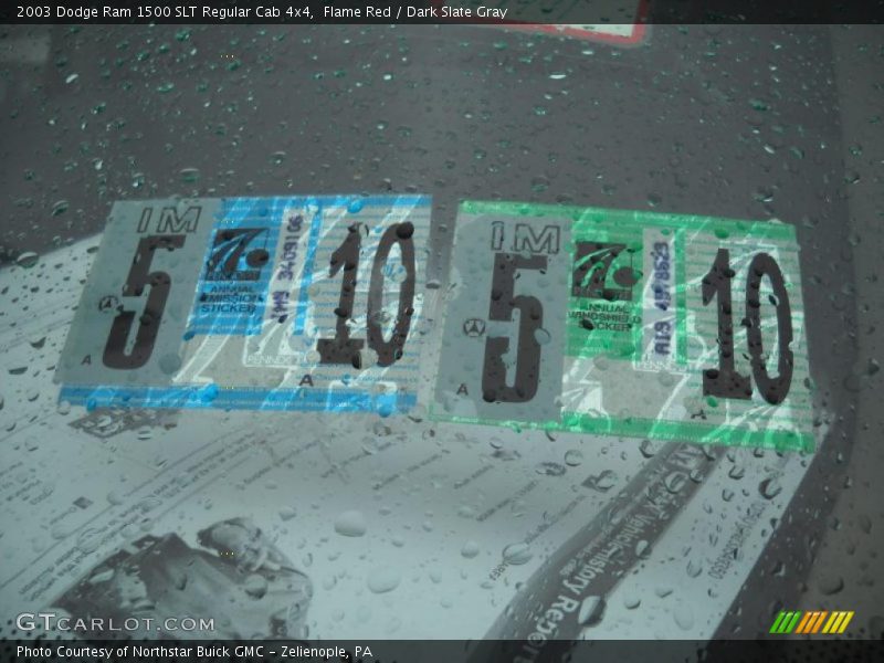 Flame Red / Dark Slate Gray 2003 Dodge Ram 1500 SLT Regular Cab 4x4