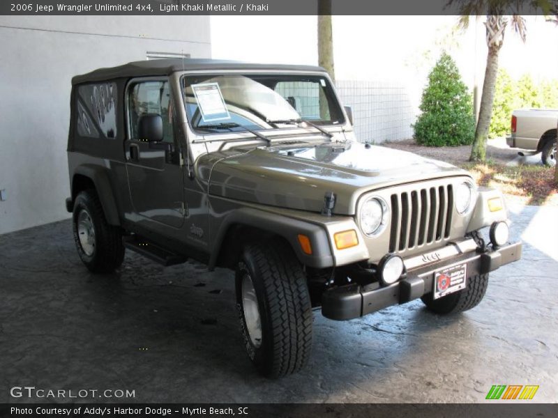 Light Khaki Metallic / Khaki 2006 Jeep Wrangler Unlimited 4x4