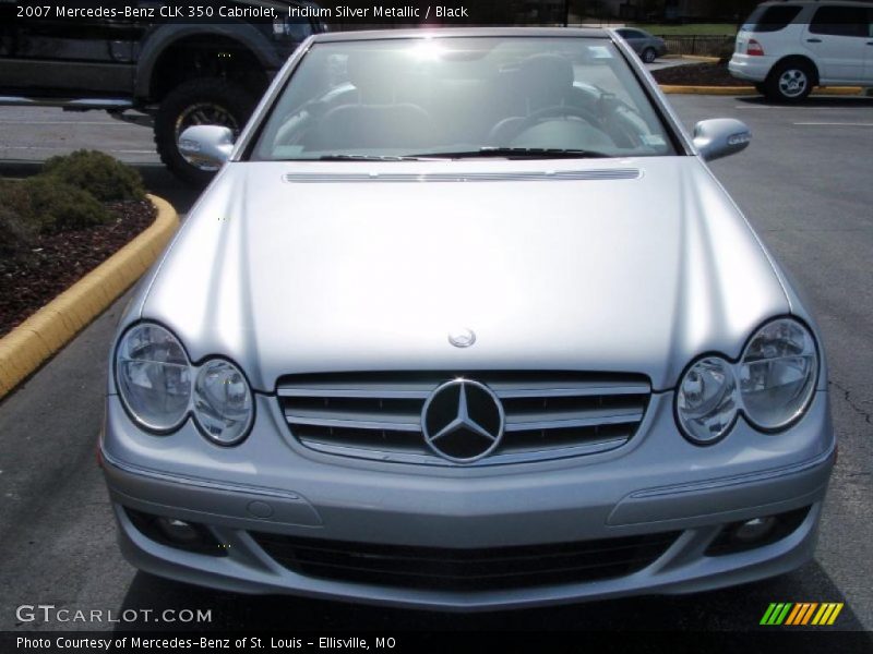 Iridium Silver Metallic / Black 2007 Mercedes-Benz CLK 350 Cabriolet