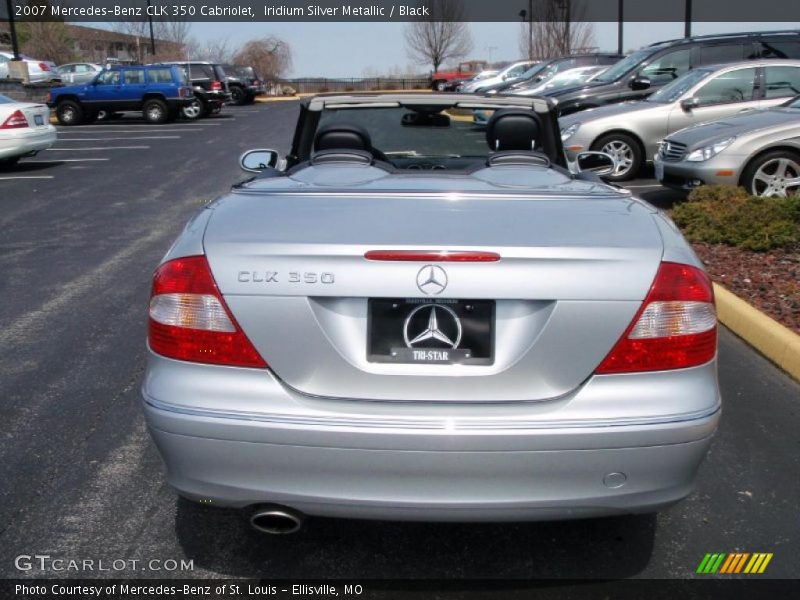 Iridium Silver Metallic / Black 2007 Mercedes-Benz CLK 350 Cabriolet