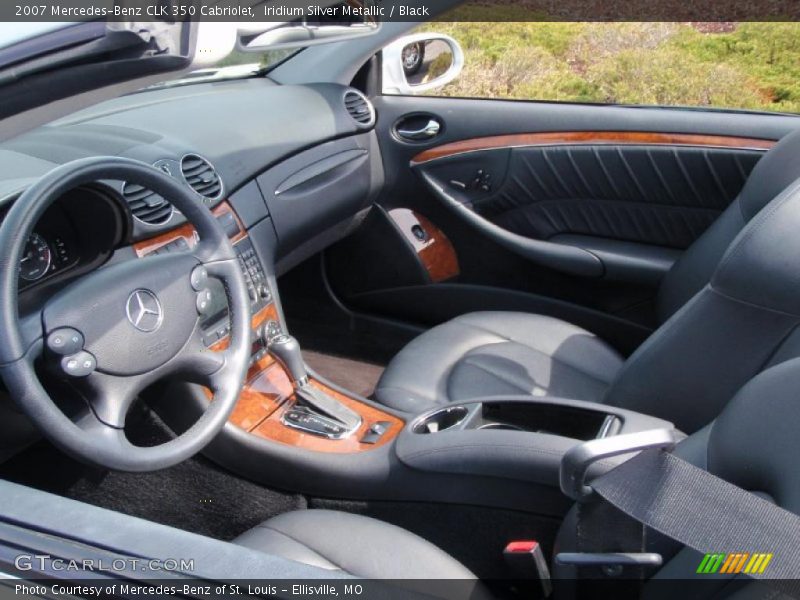 Iridium Silver Metallic / Black 2007 Mercedes-Benz CLK 350 Cabriolet